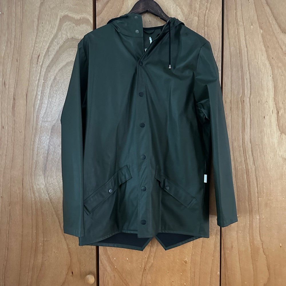 Dark Green Rains Rain Jacket